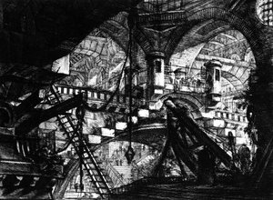 「発明の刑務所」シリーズのプレート、1761 作： Giovanni Battista Piranesi